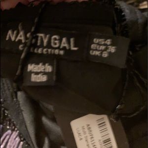 Nasty gal beaded mini skirt